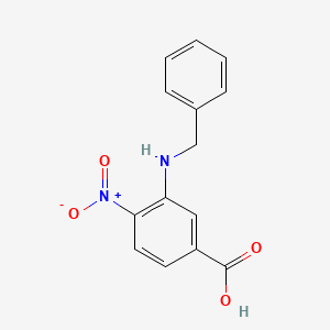 molecular formula C14H12N2O4 B581752 3-(苄氨基)-4-硝基苯甲酸 CAS No. 1400644-88-3