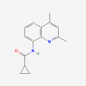 molecular formula C15H16N2O B5817536 N-(2,4-dimethyl-8-quinolinyl)cyclopropanecarboxamide 