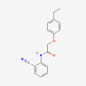 molecular formula C17H16N2O2 B5817557 N-(2-cyanophenyl)-2-(4-ethylphenoxy)acetamide 