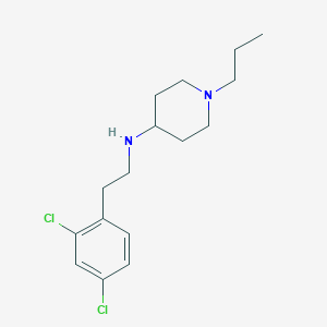 molecular formula C16H24Cl2N2 B5817600 N-[2-(2,4-dichlorophenyl)ethyl]-1-propyl-4-piperidinamine 