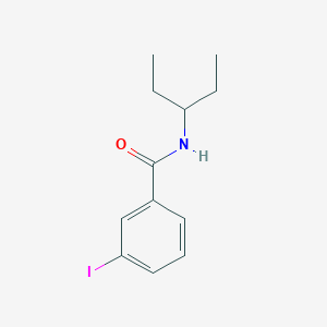 molecular formula C12H16INO B5817658 N-(1-ethylpropyl)-3-iodobenzamide 