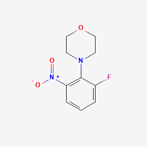 molecular formula C10H11FN2O3 B581767 4-(2-氟-6-硝基苯基)吗啉 CAS No. 1233955-40-2