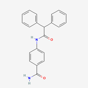 molecular formula C21H18N2O2 B5817679 4-[(diphenylacetyl)amino]benzamide 