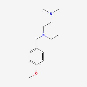 molecular formula C14H24N2O B5817688 N-ethyl-N-(4-methoxybenzyl)-N',N'-dimethyl-1,2-ethanediamine 