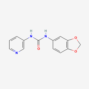 molecular formula C13H11N3O3 B5817707 N-1,3-benzodioxol-5-yl-N'-3-pyridinylurea 