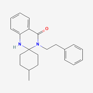 molecular formula C22H26N2O B5817726 4-methyl-3'-(2-phenylethyl)-1'H-spiro[cyclohexane-1,2'-quinazolin]-4'(3'H)-one 