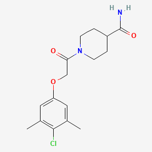 molecular formula C16H21ClN2O3 B5817743 1-[(4-chloro-3,5-dimethylphenoxy)acetyl]-4-piperidinecarboxamide 