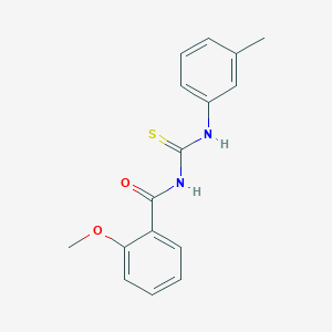 molecular formula C16H16N2O2S B5817754 2-methoxy-N-{[(3-methylphenyl)amino]carbonothioyl}benzamide 