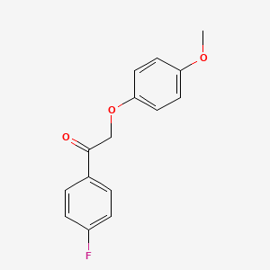 molecular formula C15H13FO3 B5817772 1-(4-fluorophenyl)-2-(4-methoxyphenoxy)ethanone 