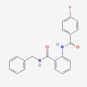 molecular formula C21H17FN2O2 B5817775 N-benzyl-2-[(4-fluorobenzoyl)amino]benzamide 
