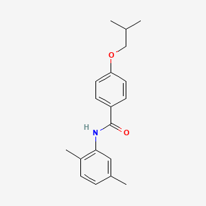 molecular formula C19H23NO2 B5817779 N-(2,5-dimethylphenyl)-4-isobutoxybenzamide 