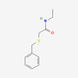molecular formula C11H15NOS B5817795 2-(benzylthio)-N-ethylacetamide 