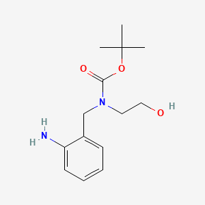 molecular formula C14H22N2O3 B581781 N-BOC-N-(2-氨基苄基)-2-羟乙胺 CAS No. 1437795-18-0