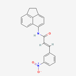 N-(1,2-dihydro-5-acenaphthylenyl)-3-(3-nitrophenyl)acrylamide