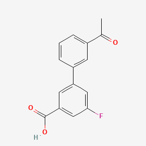 molecular formula C15H11FO3 B581783 3-(3-Acetylphenyl)-5-fluorobenzoic acid CAS No. 1261996-91-1