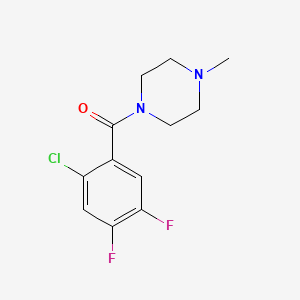 molecular formula C12H13ClF2N2O B5817836 1-(2-chloro-4,5-difluorobenzoyl)-4-methylpiperazine 