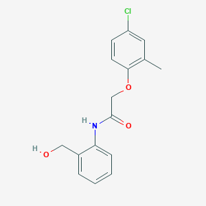 molecular formula C16H16ClNO3 B5817839 2-(4-chloro-2-methylphenoxy)-N-[2-(hydroxymethyl)phenyl]acetamide 