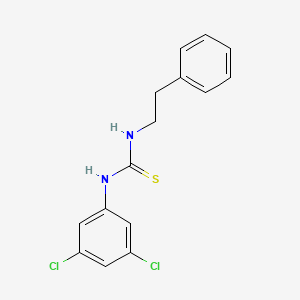 molecular formula C15H14Cl2N2S B5817841 N-(3,5-dichlorophenyl)-N'-(2-phenylethyl)thiourea 
