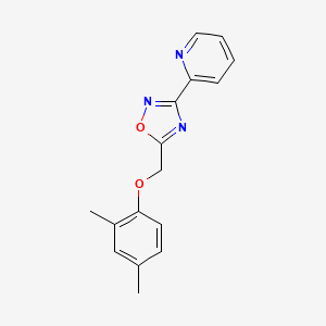 molecular formula C16H15N3O2 B5817843 2-{5-[(2,4-dimethylphenoxy)methyl]-1,2,4-oxadiazol-3-yl}pyridine 