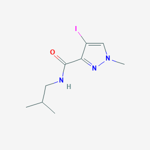 molecular formula C9H14IN3O B5817849 4-iodo-N-isobutyl-1-methyl-1H-pyrazole-3-carboxamide 