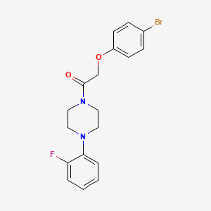 molecular formula C18H18BrFN2O2 B5817864 1-[(4-bromophenoxy)acetyl]-4-(2-fluorophenyl)piperazine 