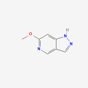 molecular formula C7H7N3O B581789 6-Methoxy-1H-pyrazolo[4,3-C]pyridine CAS No. 1260664-06-9