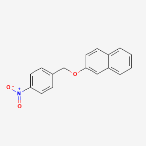 molecular formula C17H13NO3 B5817907 2-[(4-nitrobenzyl)oxy]naphthalene 