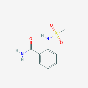 molecular formula C9H12N2O3S B5817920 2-[(ethylsulfonyl)amino]benzamide 