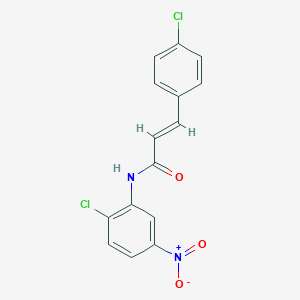 molecular formula C15H10Cl2N2O3 B5817924 N-(2-chloro-5-nitrophenyl)-3-(4-chlorophenyl)acrylamide 