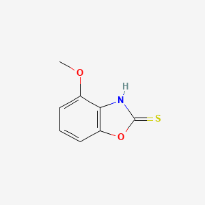 molecular formula C8H7NO2S B581793 4-甲氧基苯并[d]噁唑-2(3H)-硫酮 CAS No. 1246471-39-5