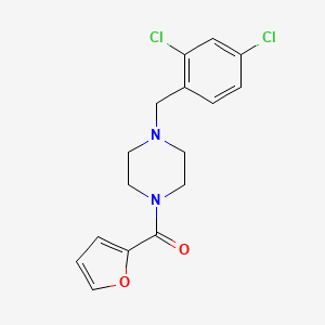 molecular formula C16H16Cl2N2O2 B5817941 1-(2,4-dichlorobenzyl)-4-(2-furoyl)piperazine 