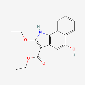 molecular formula C17H17NO4 B5817953 ethyl 2-ethoxy-5-hydroxy-1H-benzo[g]indole-3-carboxylate CAS No. 312748-98-4