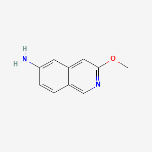molecular formula C10H10N2O B581797 3-Methoxyisoquinolin-6-amine CAS No. 1374651-51-0