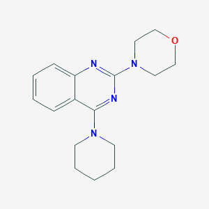 molecular formula C17H22N4O B5817979 2-(4-morpholinyl)-4-(1-piperidinyl)quinazoline 