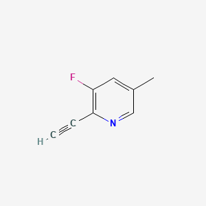 molecular formula C8H6FN B581798 2-Ethynyl-3-fluoro-5-methylpyridine CAS No. 1372103-91-7