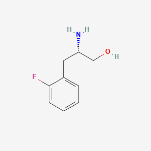 molecular formula C9H12FNO B581801 (2S)-2-アミノ-3-(2-フルオロフェニル)プロパン-1-オール CAS No. 148021-84-5