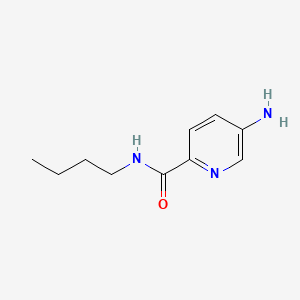 molecular formula C10H15N3O B581805 5-Amino-N-butylpyridine-2-carboxamide CAS No. 1500420-94-9