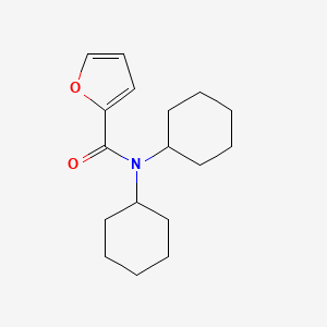 molecular formula C17H25NO2 B5818054 N,N-dicyclohexyl-2-furamide 