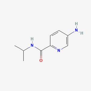 molecular formula C9H13N3O B581808 5-Amino-N-isopropylpyridine-2-carboxamide CAS No. 1513310-91-2