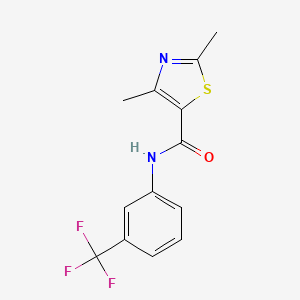 2,4-dimethyl-N-[3-(trifluoromethyl)phenyl]-1,3-thiazole-5-carboxamide