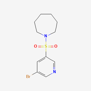 molecular formula C11H15BrN2O2S B581809 1-(5-Bromopyridin-3-ylsulfonyl)azepane CAS No. 1282261-07-7