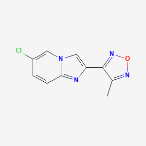 molecular formula C10H7ClN4O B5818099 6-chloro-2-(4-methyl-1,2,5-oxadiazol-3-yl)imidazo[1,2-a]pyridine 