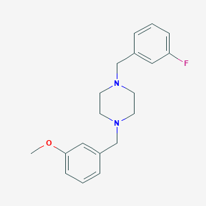 molecular formula C19H23FN2O B5818105 1-(3-fluorobenzyl)-4-(3-methoxybenzyl)piperazine 