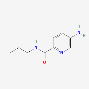 molecular formula C9H13N3O B581811 5-Amino-N-propylpyridine-2-carboxamide CAS No. 1520807-66-2