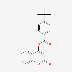 molecular formula C20H18O4 B5818112 2-oxo-2H-chromen-4-yl 4-tert-butylbenzoate 