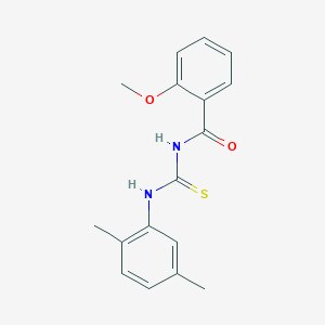 molecular formula C17H18N2O2S B5818127 N-{[(2,5-dimethylphenyl)amino]carbonothioyl}-2-methoxybenzamide 