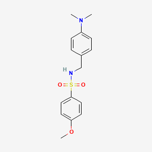 molecular formula C16H20N2O3S B5818168 N-[4-(dimethylamino)benzyl]-4-methoxybenzenesulfonamide 