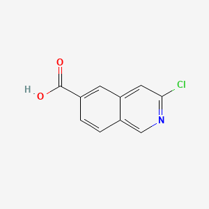 molecular formula C10H6ClNO2 B581818 3-Chloroisoquinoline-6-carboxylic acid CAS No. 1256794-71-4