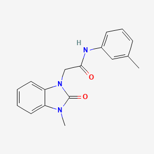 molecular formula C17H17N3O2 B5818187 2-(3-methyl-2-oxo-2,3-dihydro-1H-benzimidazol-1-yl)-N-(3-methylphenyl)acetamide 