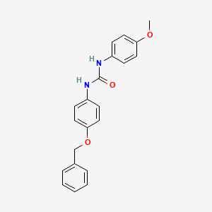molecular formula C21H20N2O3 B5818211 N-[4-(benzyloxy)phenyl]-N'-(4-methoxyphenyl)urea 
